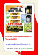 Arandela Solar com Lâmpada de Filamento LED