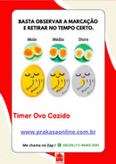 Temporizador Termômetro Timer Ovo Cozido Egg Mole Médio Duro