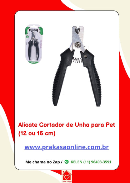 Alicate Cortador de Unha Higiene Cães Gatos