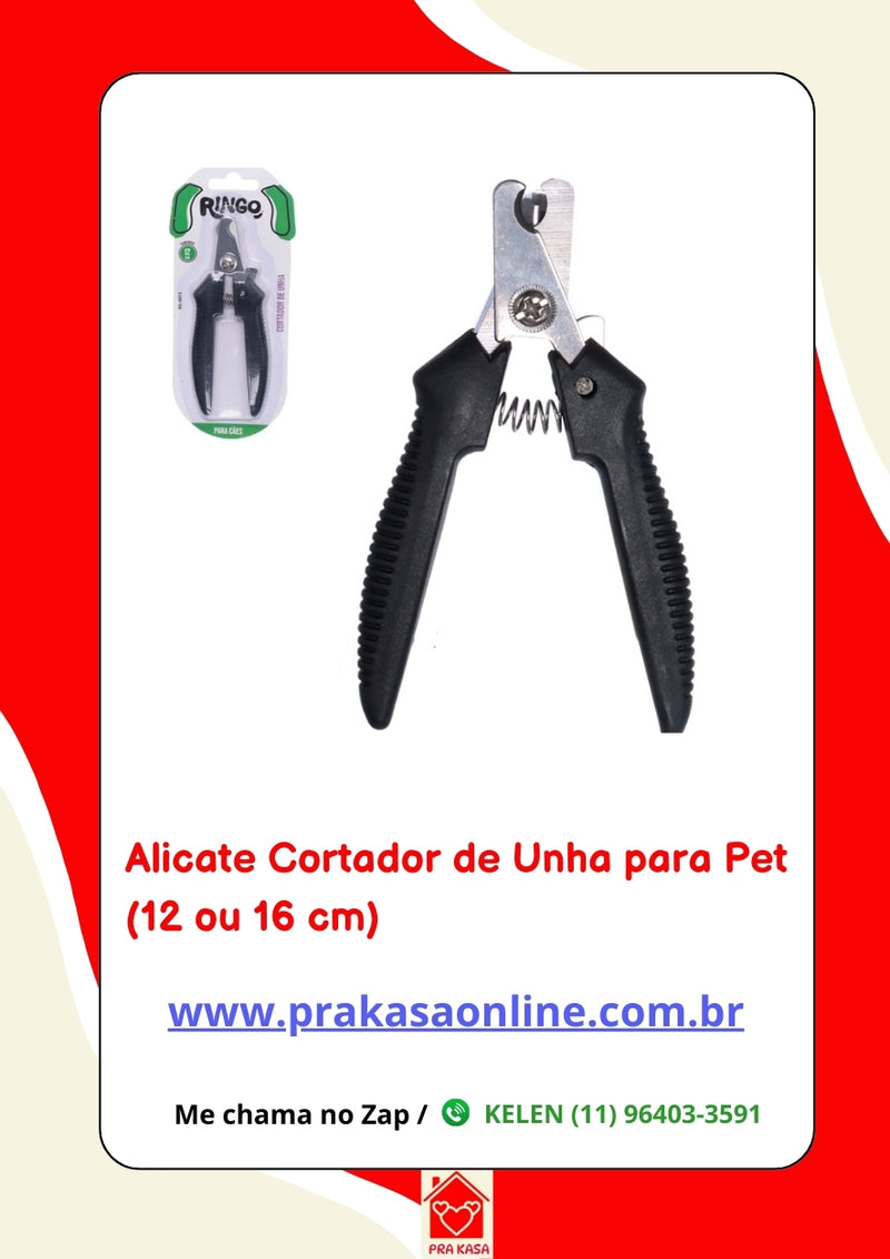 Alicate Cortador de Unha Higiene Cães Gatos