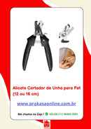 Alicate Cortador de Unha Higiene Cães Gatos