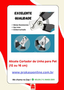 Alicate Cortador de Unha Higiene Cães Gatos