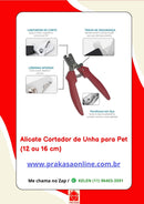 Alicate Cortador de Unha Higiene Cães Gatos