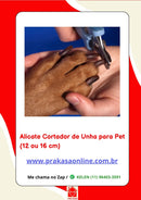Alicate Cortador de Unha Higiene Cães Gatos
