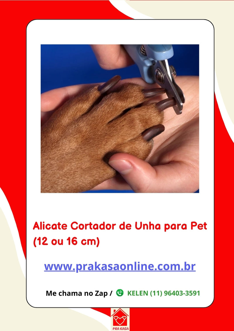 Alicate Cortador de Unha Higiene Cães Gatos