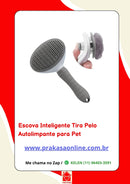 Escova Pet Rasqueadeira Tira Pelos