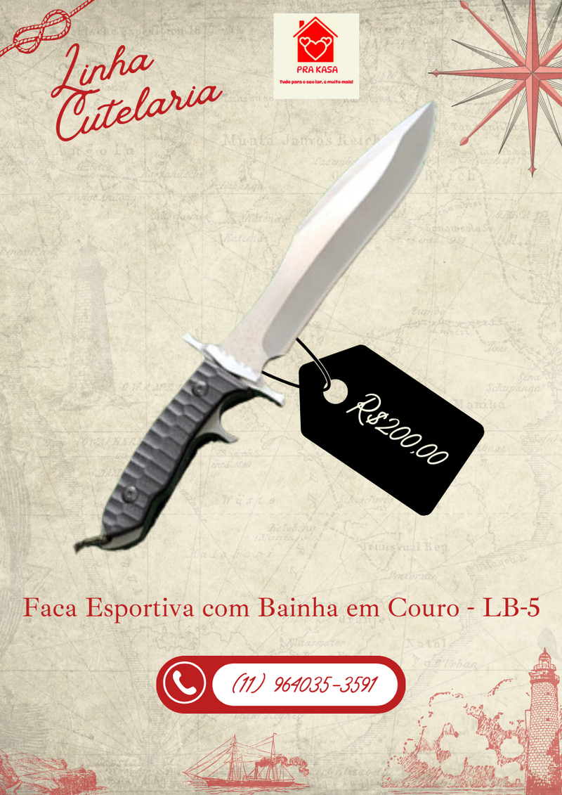 Faca Esportiva Modelo Especial