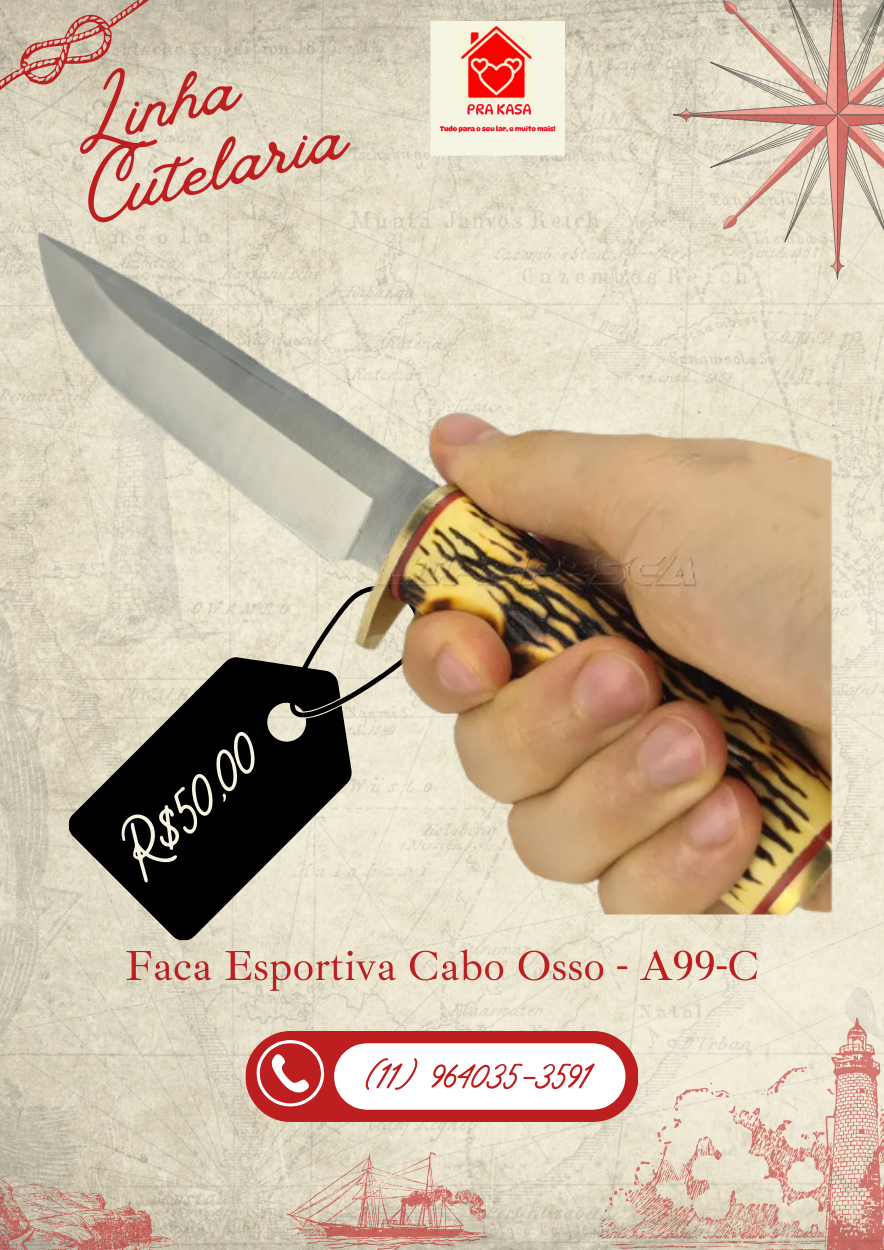 Faca Taue Esportiva Modelo A99-C