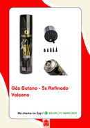 Gás Volcano 5x 300ml para Isqueiro e Maçarico