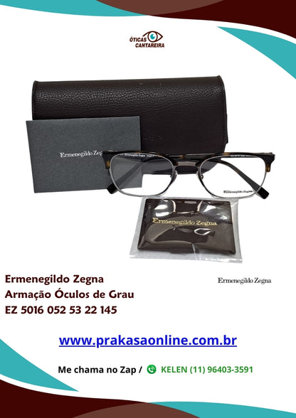 Ermemegildo Zegna - Armação Óculos de Grau - EZ 5016 052 53 22 145