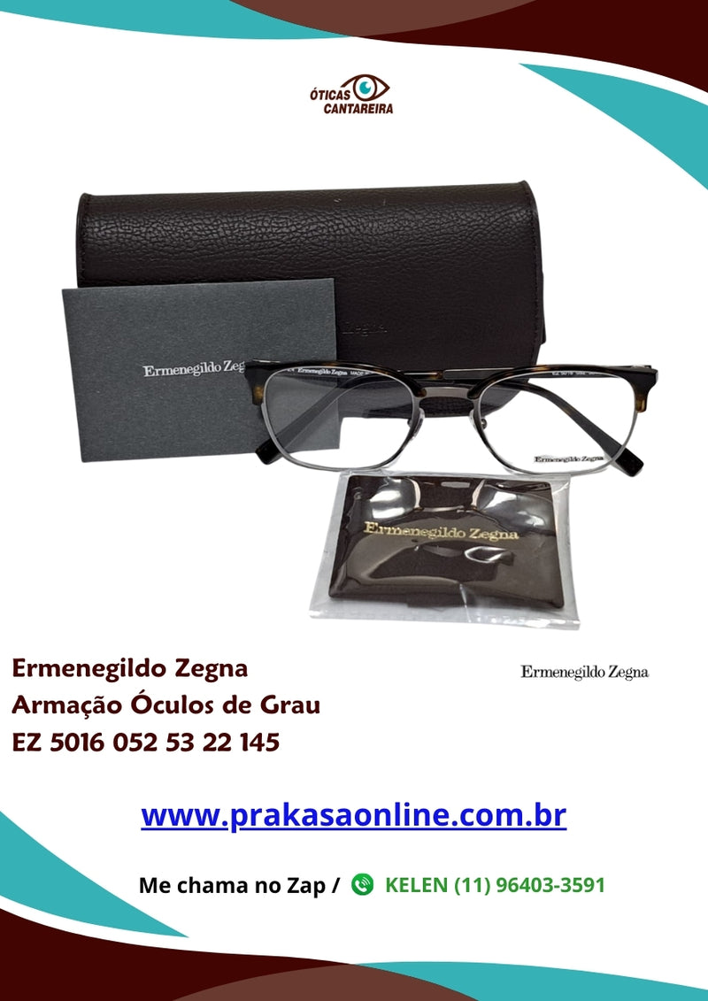 Ermemegildo Zegna - Armação Óculos de Grau - EZ 5016 052 53 22 145