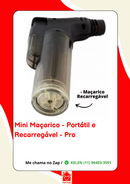 Maçarico mini portátil recarregável ultra chama 1000 graus Só Qualidade