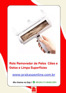 Rolo Mágico Removedor Tira Pelos Roupa Sofá Cães Gatos