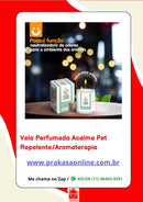 Vela Aromática Acalma Pet Perfumada de Camomila Natural e Repelente de insetos