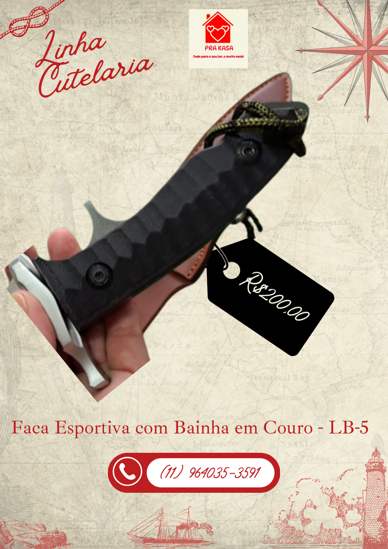 Faca Esportiva Modelo Especial