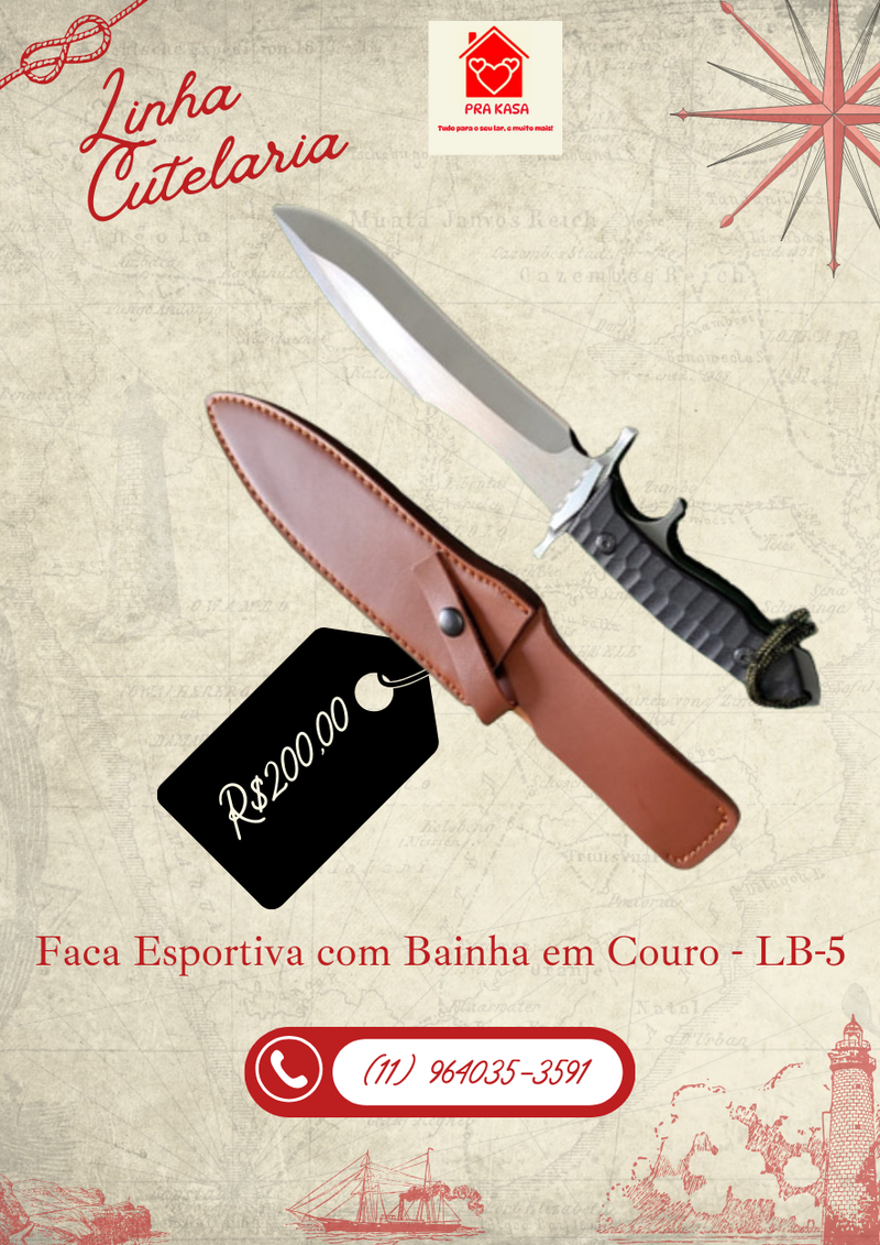 Faca Esportiva Modelo Especial