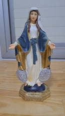 Imagem Nossa Senhora da Medalha Milagrosa Resina Importada 22 cm