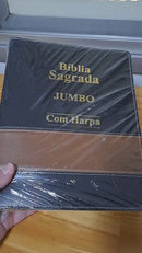 Bíblia Sagrada Letra Jumbo - LUXO Bicolor - Preta e Caramelo