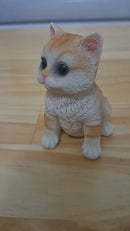 Enfeite de Resina Gato Deitado/Sentado