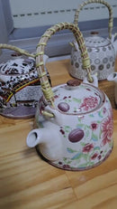 Chaleira Porcelana Oriental/Floral com Infusor 800 ml