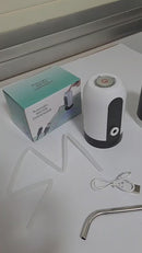 Bomba Elétrica Automática 1 Clique P/ Galão De Água Até 20l Cor Branco/preto