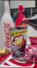 Copo de Vidro Com Tampa e Canudo Drink Coca-cola 450ml - Hauskraft